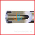 Bimetallic injection screw and barrel for plastic compound glass fiber